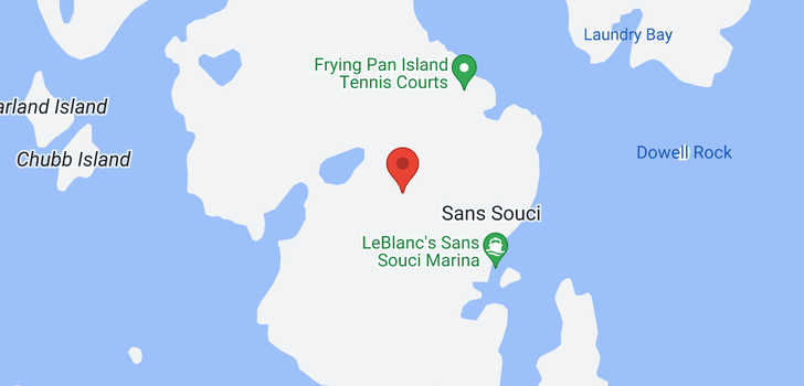 map of 56B321 PT FRYING PAN Island